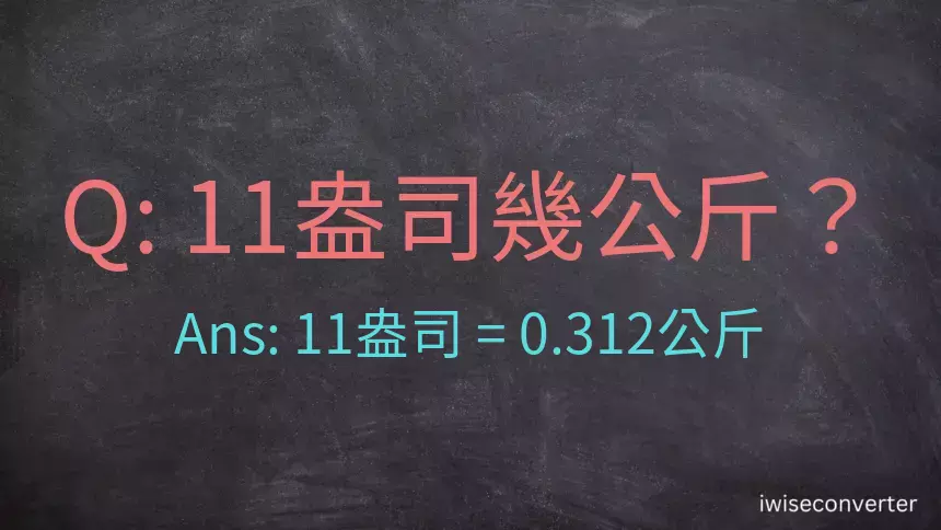 11盎司幾公斤？