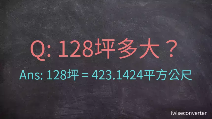 128坪多大？128坪幾平方公尺？