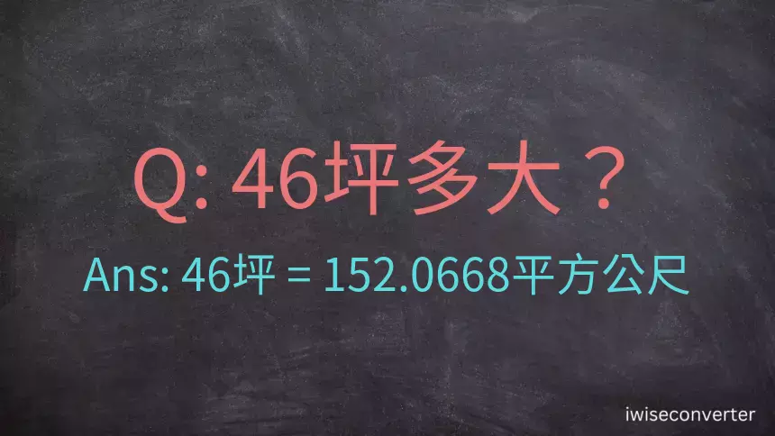 46坪多大？46坪幾平方公尺？