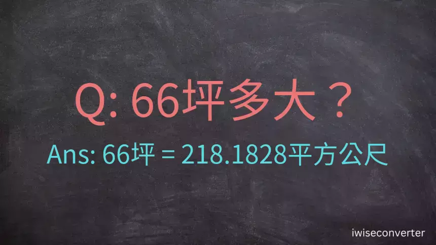 66坪多大？66坪幾平方公尺？