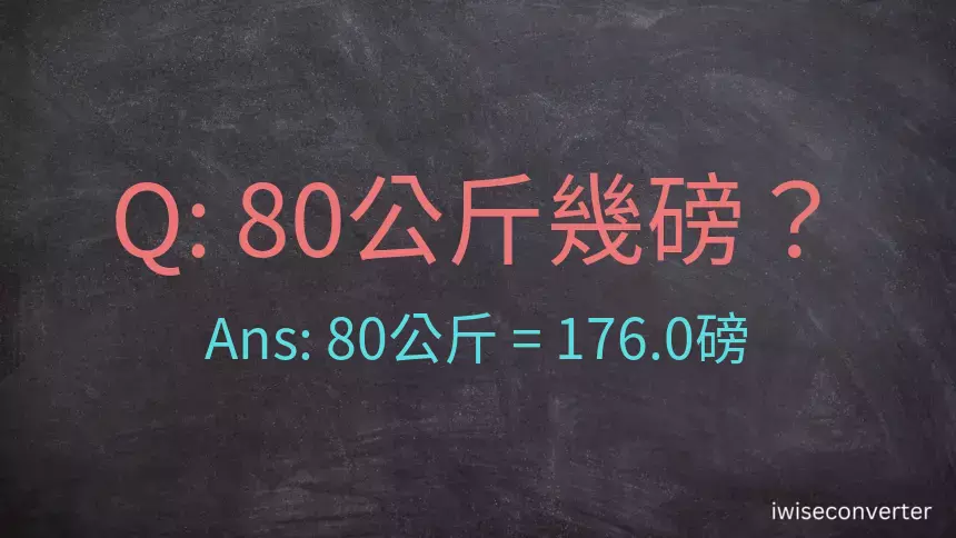 80公斤幾磅？