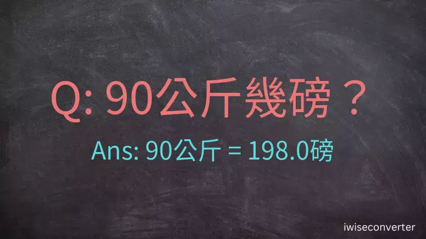 90公斤幾磅？